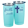 For By Grace Stainless Steel Tumbler Teal