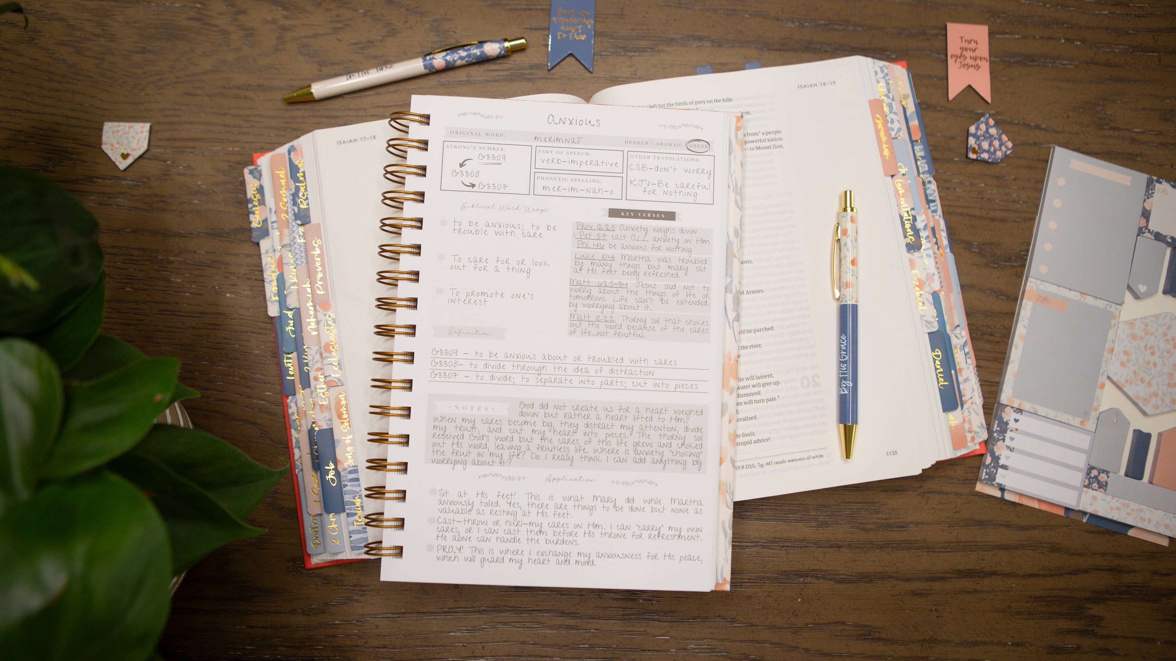 Bible Study Journal for Women | Verse Mapping Journal 