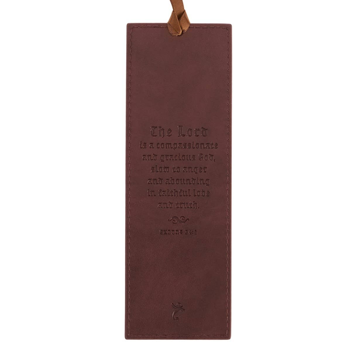 Bookmark Faux Leather Brown Names of God